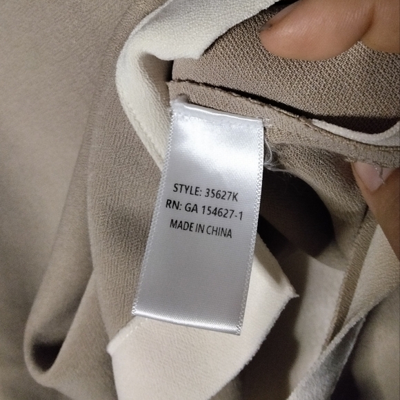 Joh Kaya Knit Asymmetric Top In Khaki Size Large Timeless Classic - Picture 5 of 11